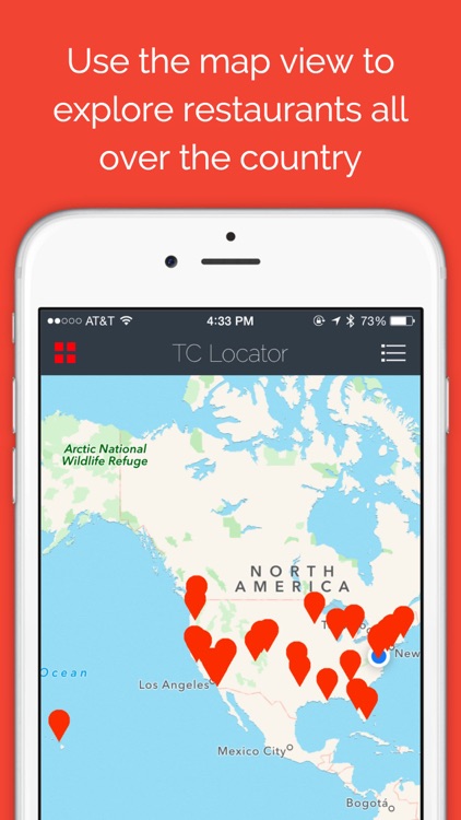 Locator for Top Chef Restaurants