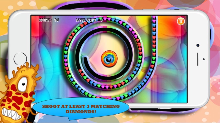 A Monster Diamond Shooter - Match Three Puzzle Maze