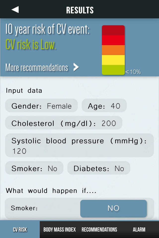 CardioCal screenshot 3