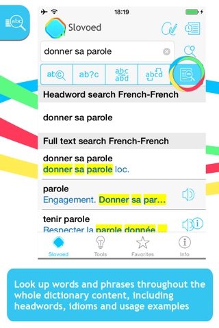 Dictionnaire Francais Slovoed Deluxe avec Audio screenshot 2