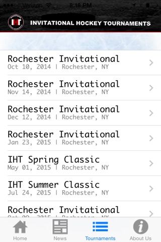 Invitational Hockey Tournaments screenshot 2