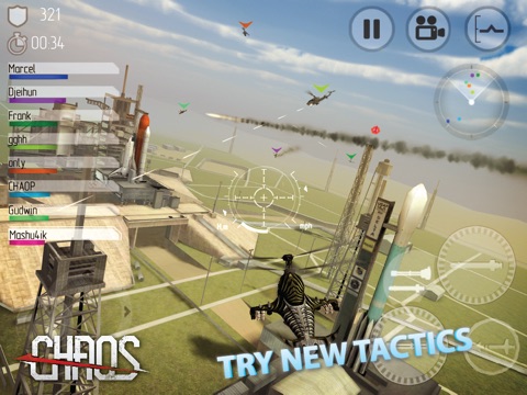CHAOS боевые вертолеты -‐ #1 Многопользовательский симулятор вертолетов 3D на iPad