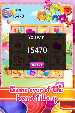 Candy 2048 Craze - Awesome Puzzle (Free) screenshot 3