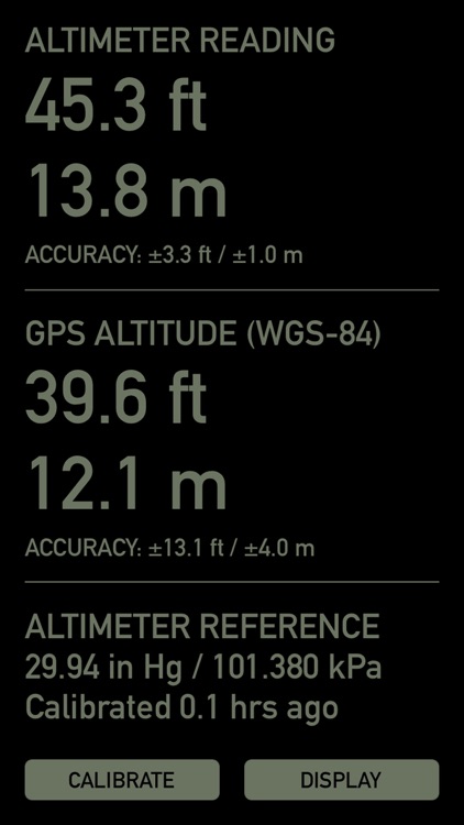 Pro Altimeter - Barometric Altimeter with Manual/GPS/METAR Calibration