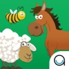 Learn Animal Names & Sounds : Barn Yard Scanning Puzzle for Preschool, Kindergarten & Montessori