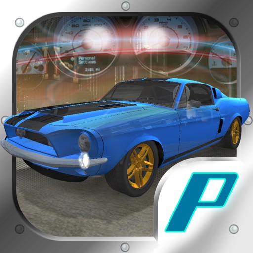 3D Muscle Car V8 Parking: Classic Car City Racing Free Game icon