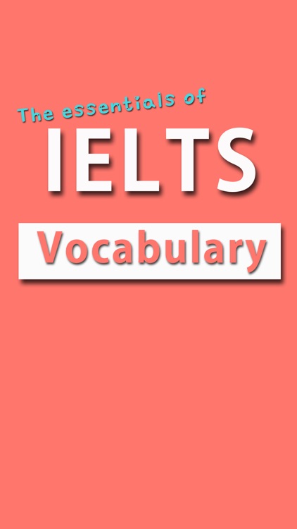 IELTS VOCA - the bare essentials