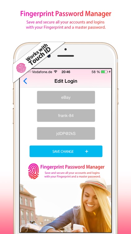 Fingerprint Password Manager for iOS 8 screenshot-3