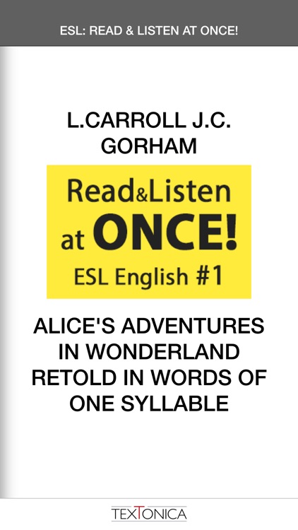 English ESL Learn, Read and Listen at Once Alice's Adventures