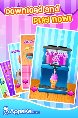 Awesome Candy Ice-Cream Maker - Make A Sweet Frozen Dessert (Cooking Game For Kids) Free screenshot 4