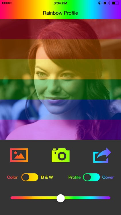 LGBT Rainbow Profile Picture Creator for Facebook Twitter Instagram and Flickr