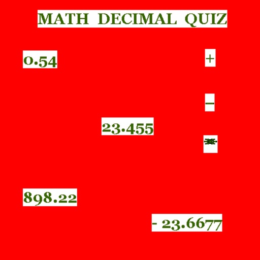 MathDecimalsElementaryMiddleQuiz icon