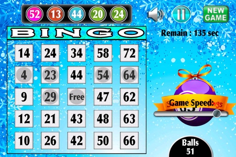 Christmas Holiday Frozen Bingo Santa Bonus Maker Bash - Mega Party Blitz Casino Pop HD Free Bingo Edition screenshot 3