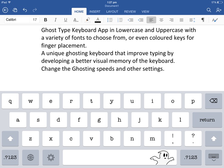 Ghost Keys Keyboard - Typing Tutor screenshot-3