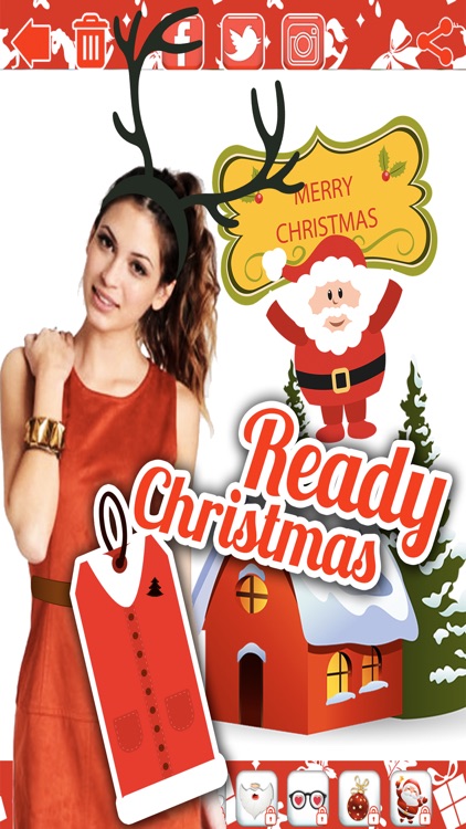 Christmas Santa Photo Sticker - Top Free Best Xmas Camera Holiday FX Effects App