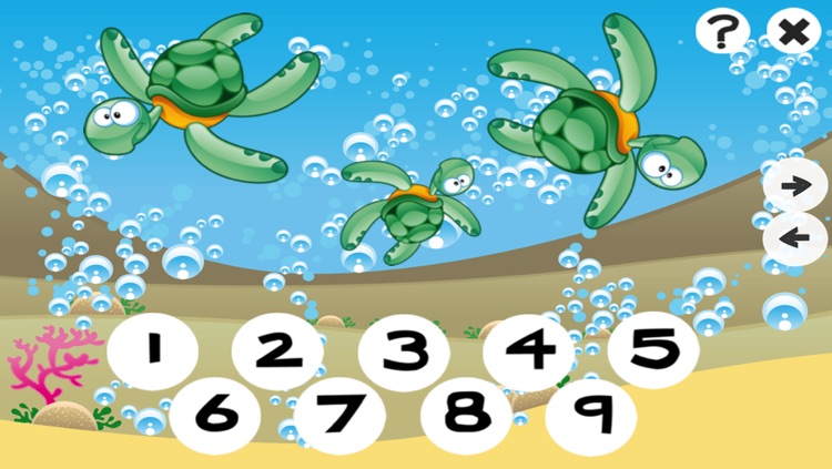 123 Counting Games For Kids With Open Sea animals