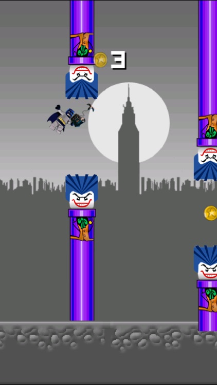 Flappy League of Heroes - Bat Justice Begins in the metropolis of Gotham, NY!