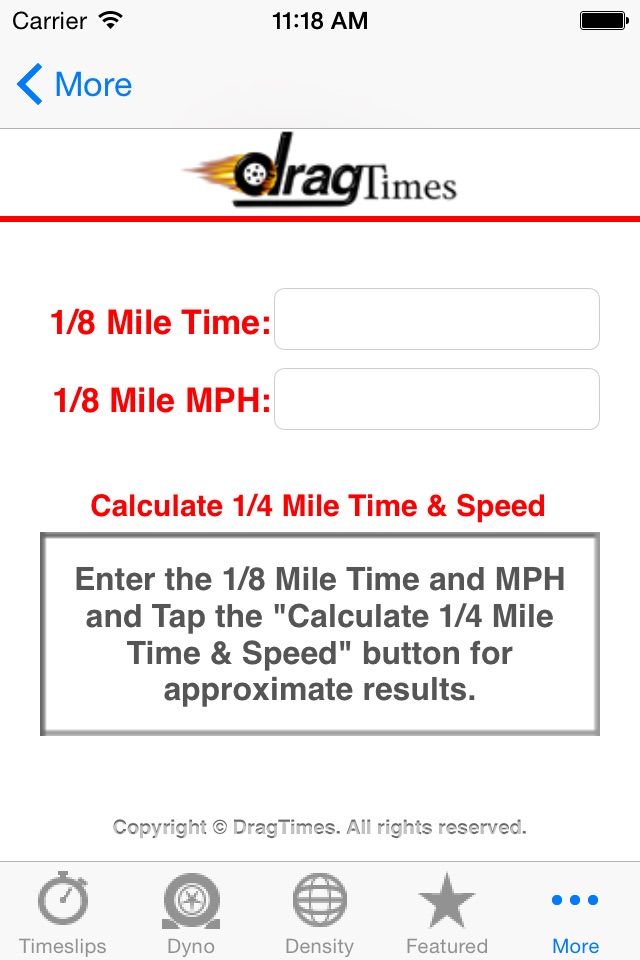 DragTimes.com screenshot 3