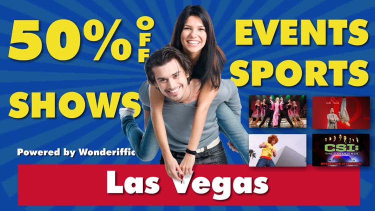 50% Off Las Vegas Strip & Downtown City Events, Shows & Sports Guide Plus by Wonderiffic ®