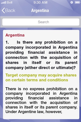 Global Acquisition Finance Guide screenshot 3