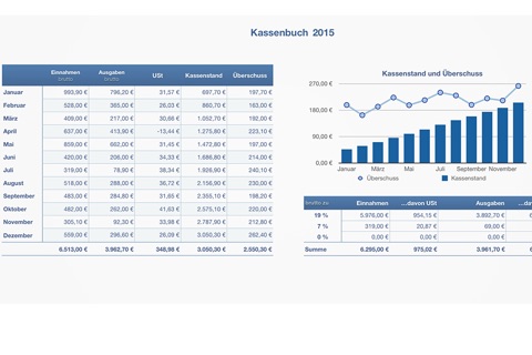 Kassenbuch 2015 für Numbers screenshot 3