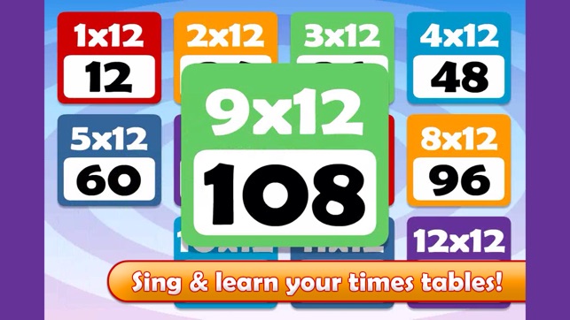 Math Songs: Times Tables 7x - 12x(圖2)-速報App