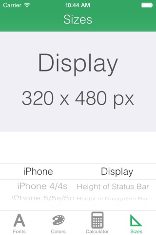 DevTool - Fonts & UI Sizes & Flat Colors & Golden Ratio Calculator screenshot 3