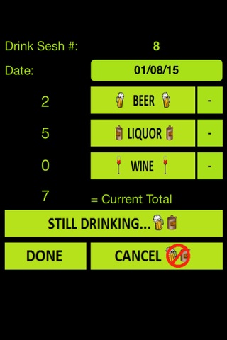 myDrinks - Drink Counter FREE screenshot 2