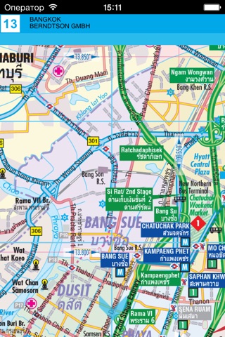 Бангкок. Карта города screenshot 2