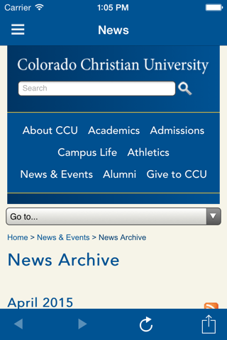 Colorado Christian University Mobile screenshot 3