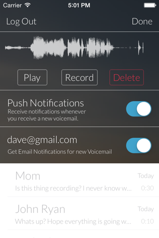 Truly Voicemail screenshot 2