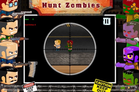 Zombie Block Guy Sniper Shooting Game PRO screenshot 2