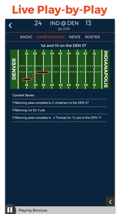 Denver Football Radio & Live Scores