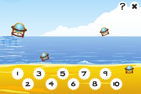 Ahoy sailing boat! Counting game for children: learn to count numbers 1-10 screenshot 2