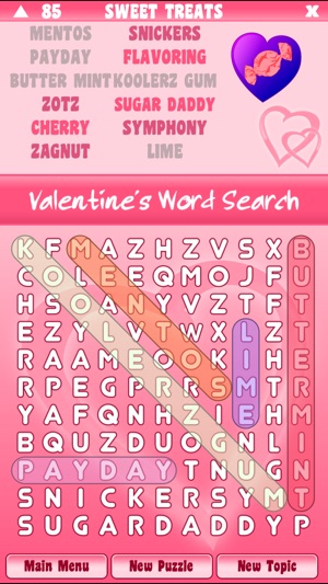 Valentine's Day Word Search