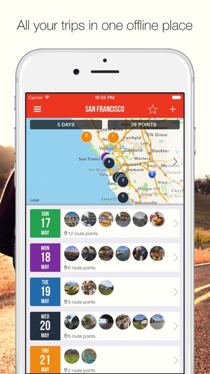 MyTRIPS - Route planner, trip organizer, offline maps, city guides