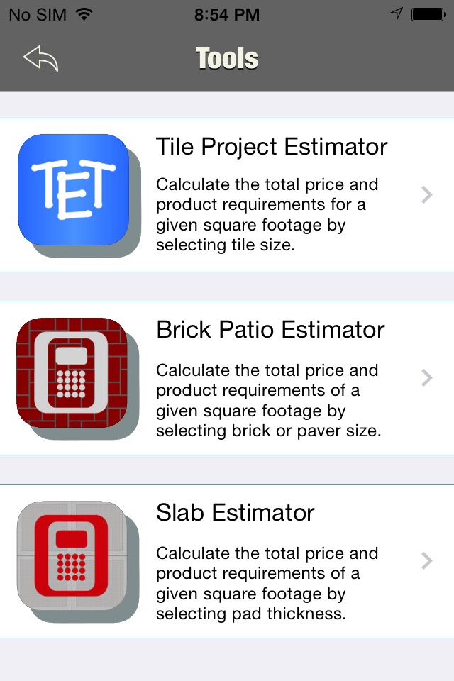 Contractors Pocket Estimator screenshot 2