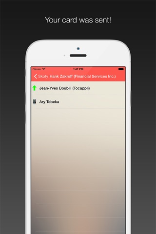 Skoty - Beam your Contact Card from your Watch or iPhone screenshot 4