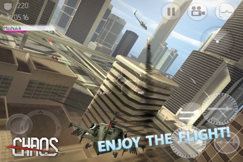 CHAOS Combat Copters HD -­ #1 Multiplayer Helicopter Simulator 3D screenshot 4