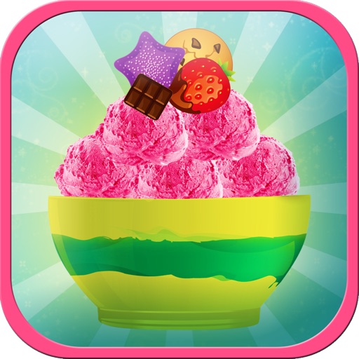 Frozen Dessert Ice Cream Maker: Play Make & Cook Snow Cone, Sundae, Ice Pops Free Game Icon