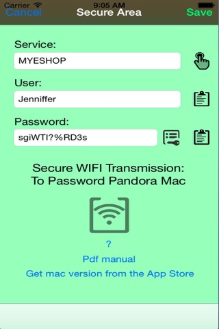 Password Pandora screenshot 3
