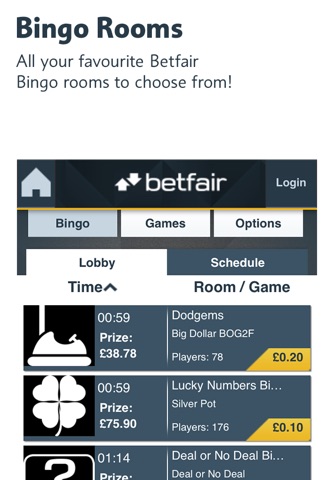 Betfair Bingo Games screenshot 2