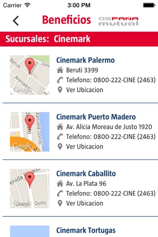 Beneficios Ospaña screenshot 4