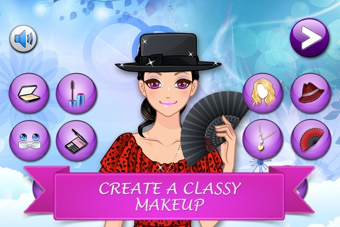 Flamenco Girl Make Up Salon - Pretty makeover game for girls and kids screenshot 3