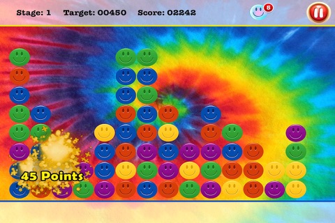 Addictive Bubble Pop - Smiley Puzzle Pair Up Challenge FREE screenshot 2