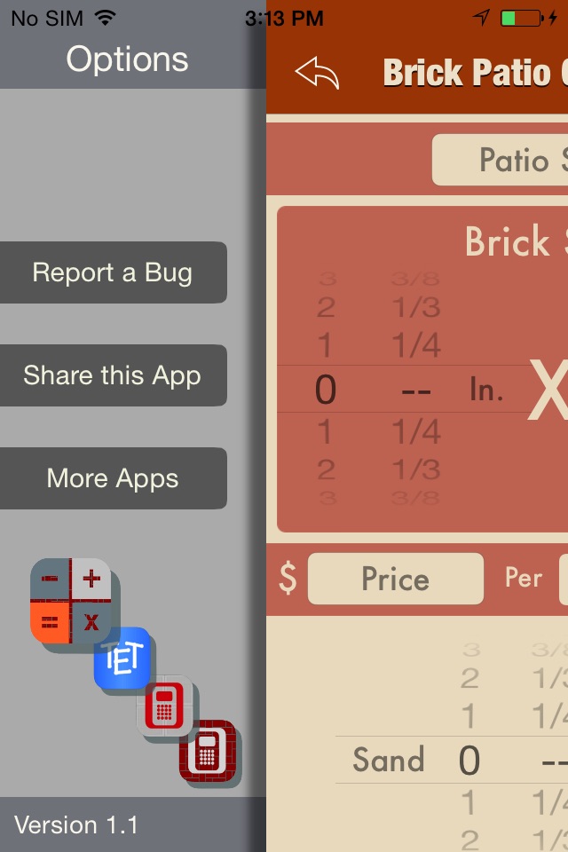 Brick Patio Calculator screenshot 3