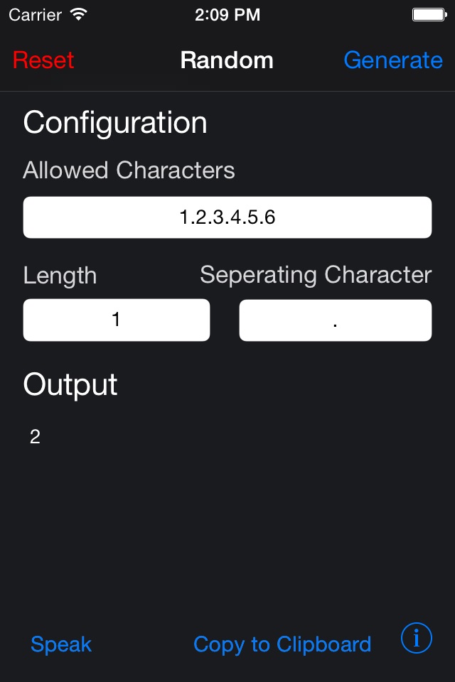 Random Number & Text Generator screenshot 2