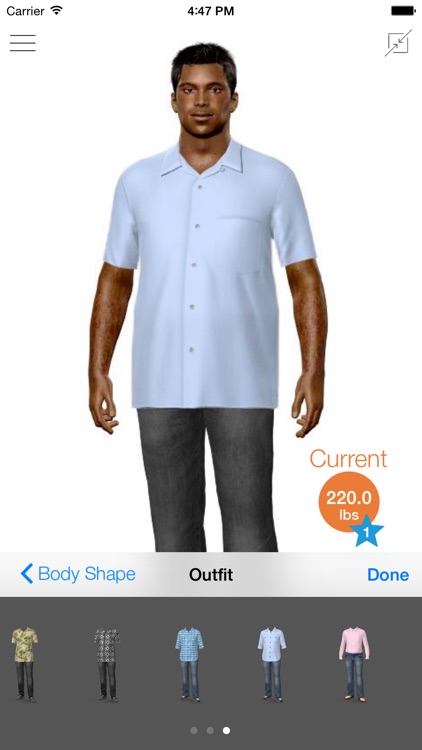 Model My Diet - Men - Weight Loss Motivation with Virtual Model Simulation screenshot-4