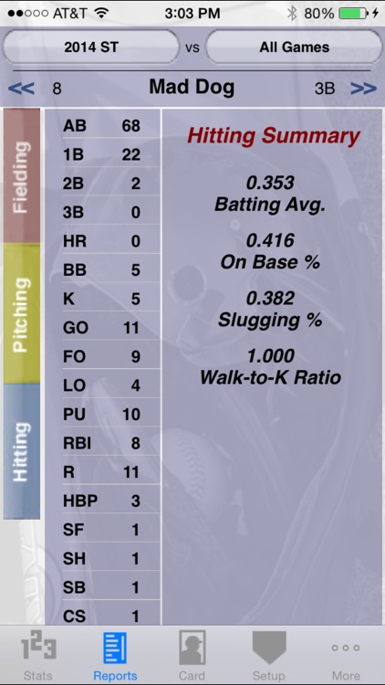 StatCatcher™ Softball (Player Edition)