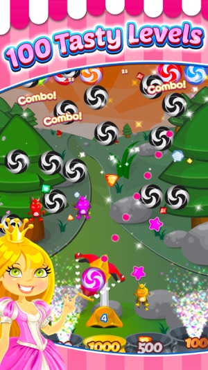 Little Pink Princess Candy Quest - Bubble Shooter Game(圖3)-速報App